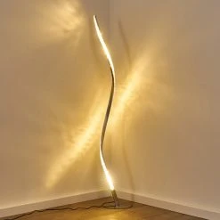 Hofstein Saginaw Stehleuchte LED Nickel-Matt, 1-flammig, Fernbedienung, Farbwechsler -LED Leuchten Verkäufe 2022 saginaw stehleuchte h3311066 18