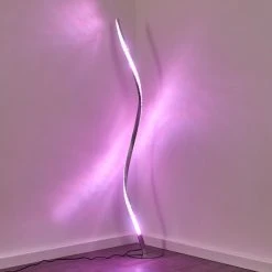 Hofstein Saginaw Stehleuchte LED Nickel-Matt, 1-flammig, Fernbedienung, Farbwechsler -LED Leuchten Verkäufe 2022 saginaw stehleuchte h3311066 4