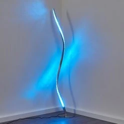 Hofstein Saginaw Stehleuchte LED Nickel-Matt, 1-flammig, Fernbedienung, Farbwechsler -LED Leuchten Verkäufe 2022 saginaw stehleuchte h3311066 7