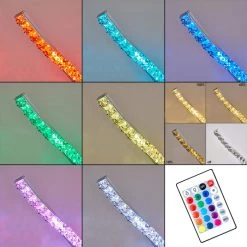 Hofstein Saginaw Stehleuchte LED Nickel-Matt, 1-flammig, Fernbedienung, Farbwechsler -LED Leuchten Verkäufe 2022 saginaw stehleuchte h3311066 8