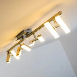 Hofstein Sakami Deckenleuchte LED Nickel-Matt, 8-flammig -LED Leuchten Verkäufe 2022 sakami deckenleuchte h3000540 10