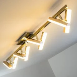 Hofstein Sakami Deckenleuchte LED Nickel-Matt, 8-flammig -LED Leuchten Verkäufe 2022 sakami deckenleuchte h3000540 9