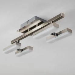 Hofstein Sakami Deckenleuchte LED Nickel-Matt, 4-flammig -LED Leuchten Verkäufe 2022 sakami deckenleuchte h3000557 13