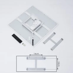 Hofstein Salamo LED Panel Weiß, 2-flammig, Fernbedienung -LED Leuchten Verkäufe 2022 salamo led panel h3383841 2
