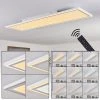 Hofstein Salamo LED Panel Weiß, 2-flammig, Fernbedienung