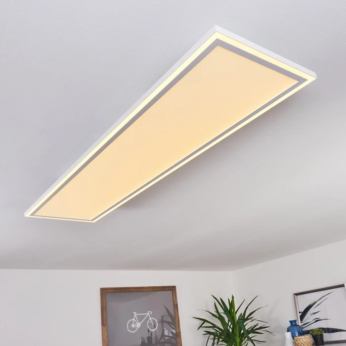 Hofstein Salamo LED Panel Weiß, 2-flammig, Fernbedienung 3 Hofstein Salamo LED Panel Weiß, 2-flammig, Fernbedienung – Bild 3
