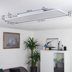 Hofstein Salamo LED Panel Weiß, 2-flammig, Fernbedienung 21 Hofstein Salamo LED Panel Weiß, 2-flammig, Fernbedienung -LED Leuchten Verkäufe 2022 salamo led panel h3383865 9