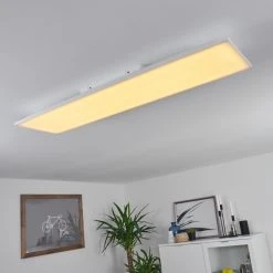 Hofstein Salamo LED Panel Weiß, 1-flammig, Fernbedienung -LED Leuchten Verkäufe 2022 salamo led panel h3383889 8