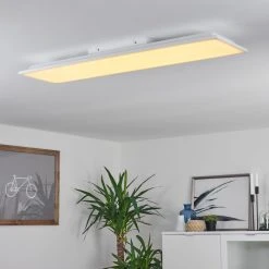 Hofstein Salamo LED Panel Weiß, 1-flammig, Fernbedienung -LED Leuchten Verkäufe 2022 salamo led panel h3383889 9