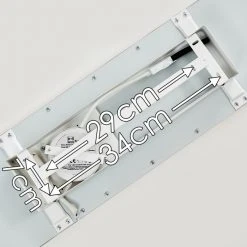 Hofstein Salmi Deckenleuchte LED Weiß, 1-flammig, Fernbedienung -LED Leuchten Verkäufe 2022 salmi deckenleuchte h3315255 21