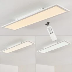 Hofstein Salmi Deckenleuchte LED Weiß, 1-flammig, Fernbedienung -LED Leuchten Verkäufe 2022 salmi deckenleuchte h3315255 4