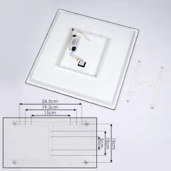 Hofstein Salmi Deckenleuchte LED Schwarz, Weiß, 1-flammig -LED Leuchten Verkäufe 2022 salmi deckenleuchte h3393871 4