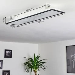 Hofstein Salmi Deckenleuchte LED Schwarz, Weiß, 1-flammig -LED Leuchten Verkäufe 2022 salmi deckenleuchte h3393895 3