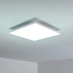 Hofstein Salmi Deckenpanel LED Wei&szlig;, 1-flammig, Fernbedienung -LED Leuchten Verkäufe 2022 salmi deckenpanel h3309742 10