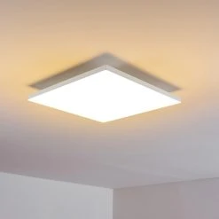 Hofstein Salmi Deckenpanel LED Wei&szlig;, 1-flammig, Fernbedienung -LED Leuchten Verkäufe 2022 salmi deckenpanel h3309742 8