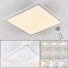 Hofstein Salmi Deckenpanel LED Aluminium, Wei&szlig;, 1-flammig, Fernbedienung