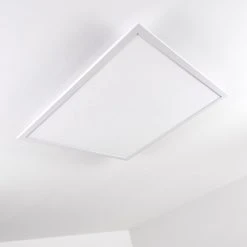 Hofstein Salmi Deckenpanel LED Aluminium, Weiß, 1-flammig, Fernbedienung -LED Leuchten Verkäufe 2022 salmi deckenpanel h3312018 10