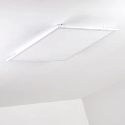 Hofstein Salmi Deckenpanel LED Aluminium, Weiß, 1-flammig, Fernbedienung -LED Leuchten Verkäufe 2022 salmi deckenpanel h3312018 16