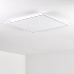 Hofstein Salmi Deckenpanel LED Aluminium, Weiß, 1-flammig, Fernbedienung -LED Leuchten Verkäufe 2022 salmi deckenpanel h3312018 5