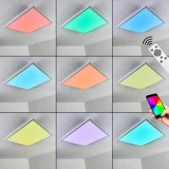 Hofstein Salmi Deckenpanel LED Weiß, 1-flammig, Fernbedienung, Farbwechsler 25 Hofstein Salmi Deckenpanel LED Weiß, 1-flammig, Fernbedienung, Farbwechsler -LED Leuchten Verkäufe 2022 salmi deckenpanel h3312032 4