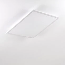 Hofstein Salmi Deckenpanel LED Aluminium, Weiß, 1-flammig, Fernbedienung -LED Leuchten Verkäufe 2022 salmi deckenpanel h3314395 16