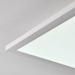 Hofstein Salmi Deckenpanel LED Aluminium, Weiß, 1-flammig, Fernbedienung -LED Leuchten Verkäufe 2022 salmi deckenpanel h3314395 17