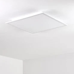 Hofstein Salmi Deckenpanel LED Aluminium, Weiß, 1-flammig, Fernbedienung -LED Leuchten Verkäufe 2022 salmi deckenpanel h3314395 20