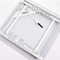 Hofstein Salmi Deckenpanel LED Aluminium, Weiß, 1-flammig, Fernbedienung -LED Leuchten Verkäufe 2022 salmi deckenpanel h3314395 22