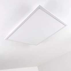 Hofstein Salmi Deckenpanel LED Aluminium, Weiß, 1-flammig, Fernbedienung -LED Leuchten Verkäufe 2022 salmi deckenpanel h3314395 4
