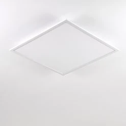 Hofstein Salmi Deckenpanel LED Aluminium, Weiß, 1-flammig, Fernbedienung -LED Leuchten Verkäufe 2022 salmi deckenpanel h3314395 8