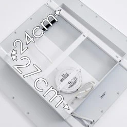 Hofstein Salmi Deckenpanel LED Weiß, 1-flammig, Fernbedienung, Farbwechsler -LED Leuchten Verkäufe 2022 salmi deckenpanel h3325452 17