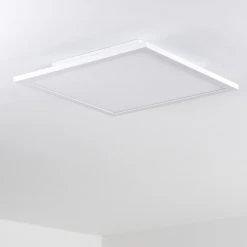 Hofstein Salmi Deckenpanel LED Weiß, 1-flammig, Fernbedienung, Farbwechsler -LED Leuchten Verkäufe 2022 salmi deckenpanel h3325452 8