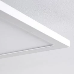 Hofstein Salmi Deckenpanel LED Weiß, 1-flammig, Fernbedienung, Farbwechsler -LED Leuchten Verkäufe 2022 salmi deckenpanel h3325506 21