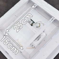 Hofstein Salmi Deckenpanel LED Grau, Wei&szlig;, 1-flammig -LED Leuchten Verkäufe 2022 salmi deckenpanel h3371947 16