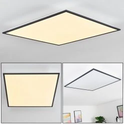 Hofstein Salmi Deckenpanel LED Grau, Weiß, 1-flammig