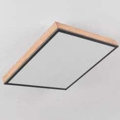 Hofstein Salmi Deckenpanel LED Schwarz, Weiß, Holzoptik, 1-flammig -LED Leuchten Verkäufe 2022 salmi deckenpanel h3436837 7