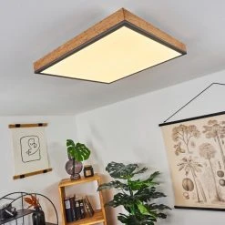 Hofstein Salmi Deckenpanel LED Schwarz, Weiß, Holzoptik, 1-flammig -LED Leuchten Verkäufe 2022 salmi deckenpanel h3436837 8