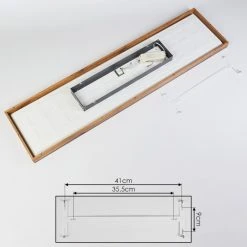 Hofstein Salmi Deckenpanel LED Schwarz, Weiß, Holzoptik, 1-flammig -LED Leuchten Verkäufe 2022 salmi deckenpanel h3436912 4