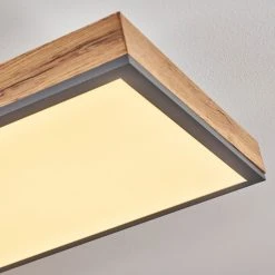 Hofstein Salmi Deckenpanel LED Schwarz, Weiß, Holzoptik, 1-flammig -LED Leuchten Verkäufe 2022 salmi deckenpanel h3436912 5