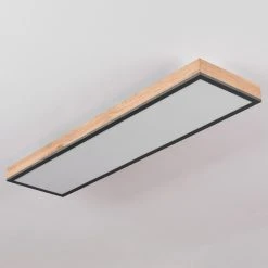 Hofstein Salmi Deckenpanel LED Schwarz, Weiß, Holzoptik, 1-flammig -LED Leuchten Verkäufe 2022 salmi deckenpanel h3436912 7