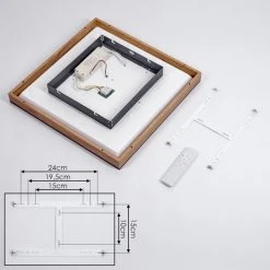 Hofstein Salmi Deckenpanel LED Schwarz, Braun, Holzoptik, 1-flammig, Fernbedienung 16 Hofstein Salmi Deckenpanel LED Schwarz, Braun, Holzoptik, 1-flammig, Fernbedienung -LED Leuchten Verkäufe 2022 salmi deckenpanel h3456781 4