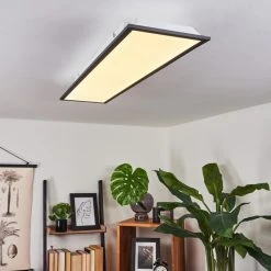 Hofstein Salmi Deckenpanel LED Schwarz, Weiß, 1-flammig -LED Leuchten Verkäufe 2022 salmi deckenpanel h3458365 8