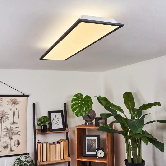 Hofstein Salmi Deckenpanel LED Schwarz, Weiß, 1-flammig 7 Hofstein Salmi Deckenpanel LED Schwarz, Weiß, 1-flammig – Bild 7