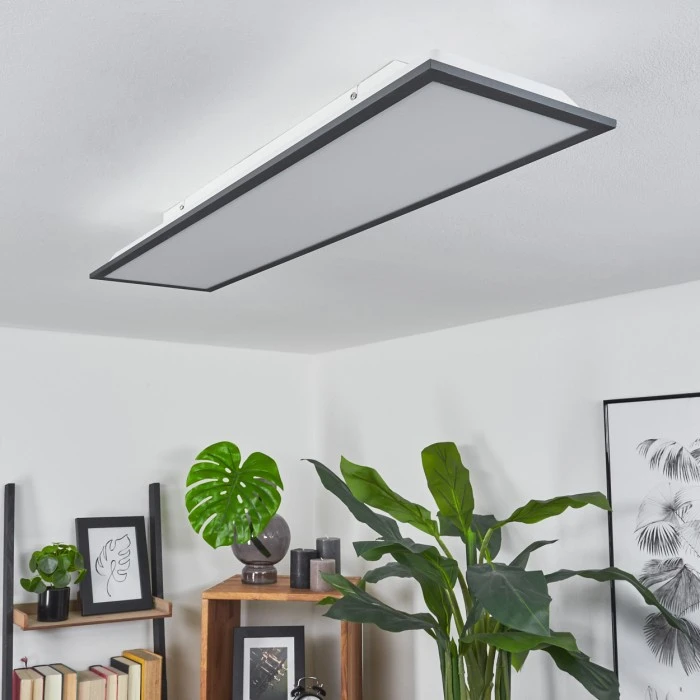 Hofstein Salmi Deckenpanel LED Schwarz, Weiß, 1-flammig 10 Hofstein Salmi Deckenpanel LED Schwarz, Weiß, 1-flammig – Bild 10