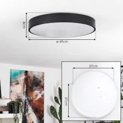 Hofstein Samaira Deckenleuchte LED Weiß, 1-flammig, Fernbedienung -LED Leuchten Verkäufe 2022 samaira deckenleuchte h3580233 3