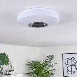 Hofstein Sambani Deckenleuchte LED Chrom, Weiß, 1-flammig, Fernbedienung, Farbwechsler 21 Hofstein Sambani Deckenleuchte LED Chrom, Weiß, 1-flammig, Fernbedienung, Farbwechsler -LED Leuchten Verkäufe 2022 sambani deckenleuchte h3395004 9