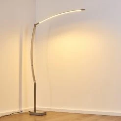 Hofstein Santa Marta Stehleuchte LED Nickel-Matt, 1-flammig -LED Leuchten Verkäufe 2022 santa marta stehleuchte h3299302 do1 29