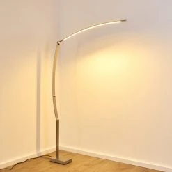 Hofstein Santa Marta Stehleuchte LED Nickel-Matt, 1-flammig -LED Leuchten Verkäufe 2022 santa marta stehleuchte h3299302 do1 9