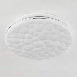 Hofstein Savardeix Deckenleuchte LED Chrom, Weiß, 1-flammig, Fernbedienung, Farbwechsler -LED Leuchten Verkäufe 2022 savardeix deckenleuchte h3654453 11