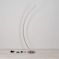 Hofstein Scar RGB Bogenlampe LED Nickel-Matt, 1-flammig, Fernbedienung, Farbwechsler -LED Leuchten Verkäufe 2022 scar rgb bogenlampe h3266052 do4 4